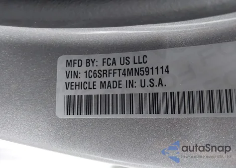2021 Ram 1500 Big Horn 4X4 5'7 Box z USA, uszkodzony, nr VIN 1C6SRFFT4MN591114